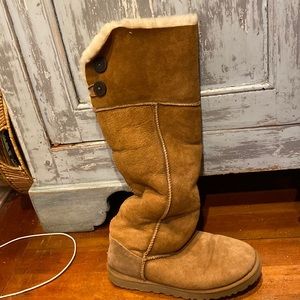 tall ugg boots, button back
